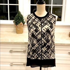 Vince basketweave shell top
